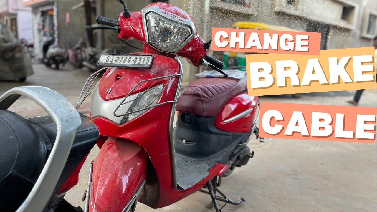 Fix Your HERO Bike with a NEW Pleasure Brake Cable? How to Change Brake Cable in Scooter