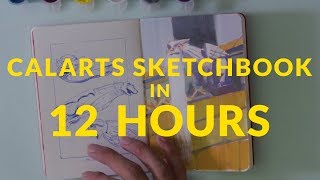 How to fill a sketchbook in 12 hours