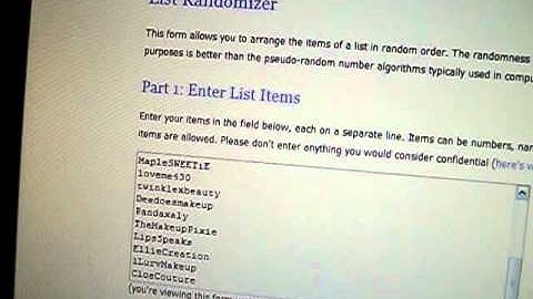 True You Cosmetics Gift Card Winners and Random.org mini Tutorial