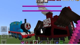 Thomas exe vs Choo choo charles Addon MOD in Minecraft pe #minecraft #minecraftgaming #thomas
