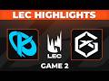 KC vs GX Highlights Game 2 | LEC 2026 Versus Playoffs | Karmine Corp vs GIANTX