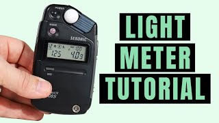 Studio Lighting  How to use a Light/Flash Meter  2:1 ratio lighting