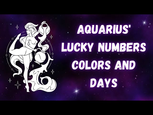 Aquarius zodiac sign lucky numbers 60 photos - Youhoroscope.com