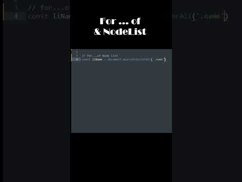 JavaScript - For