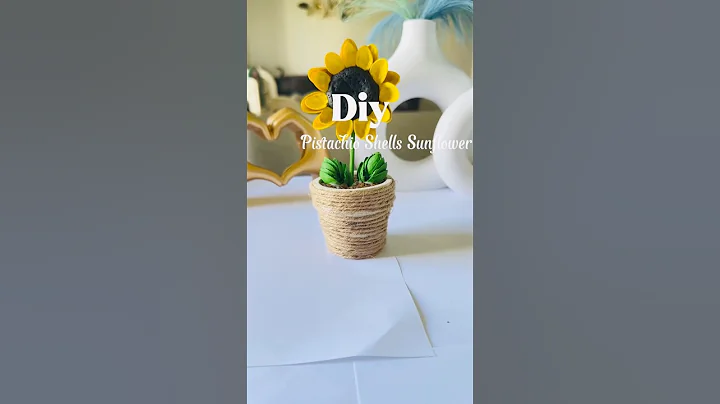 Pista shell sunflower #shorts #viralshort #pistashellcrafts #diy #handmade #crafting #handmade