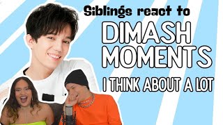 Siblings react to Dimash moments I think about a lot | Funny and cute| REACTION| FEATURE FRIDAY✌