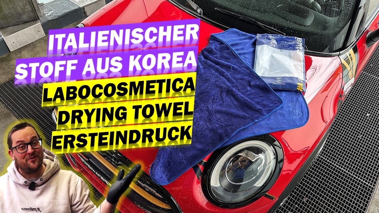 ITALIENISCH & KOREANISCH. Labocosmetica Drying Towel Mikrofaser-Trockentuch im Ersteindruck