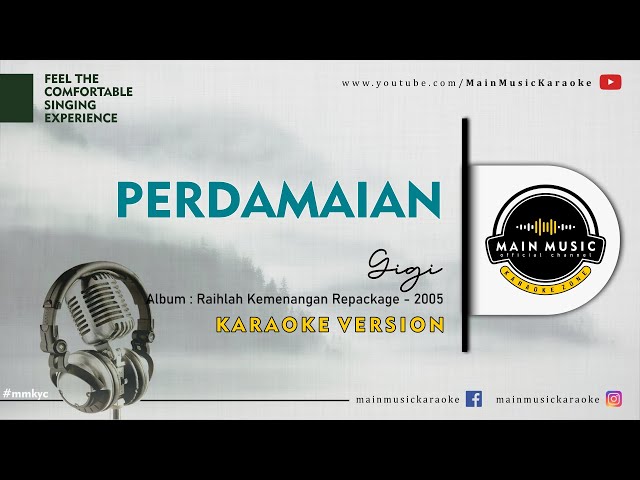 GIGI - PERDAMAIAN (Karaoke Version) class=