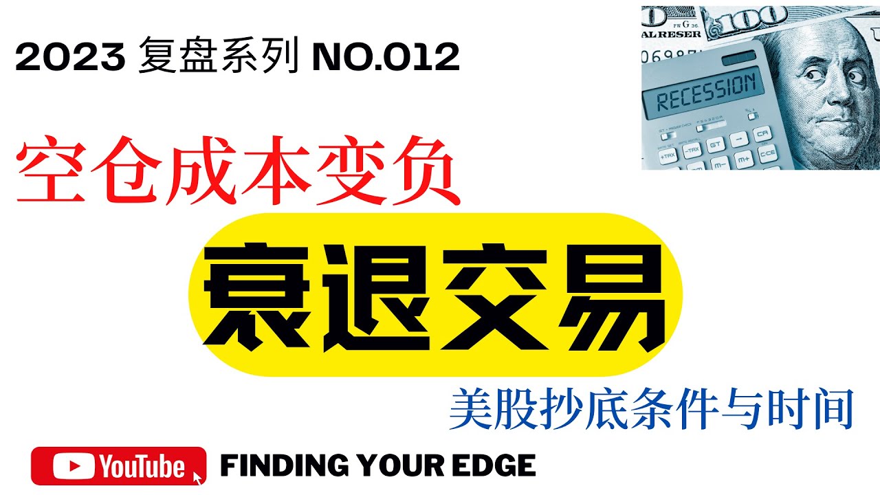 衰退交易大逻辑下的操作，空仓成本变成负数，超底的条件 美股|美股分析|美股大跌|抄底|TSLA