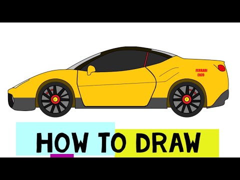 How To Draw A Car Enzo Ferrari Step By Step In Computer Using Ms Paint Easy Drawings Youtube How To Draw A Car Enzo Ferrari Step By Step In Computer Using Ms Paint Easy Drawings Youtube