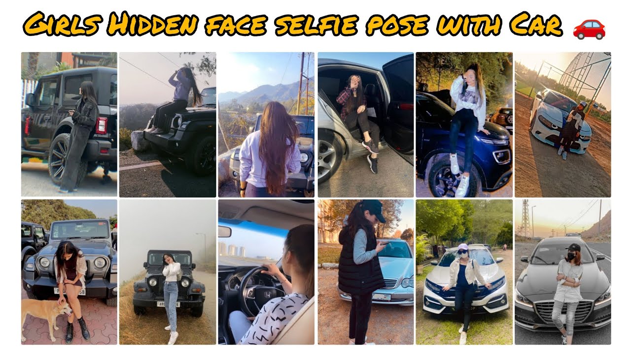 🦋 Hidden face dpz for girls in Car🚗 Awesome hidden face dpz💞 girls Hidden face selfie pose with Car🌺