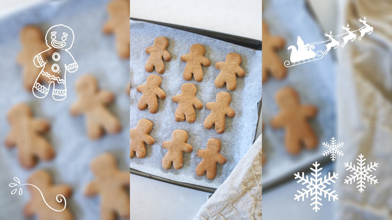 How to make HEALTHY HIGH PROTEIN GINGERBREAD MEN!  
