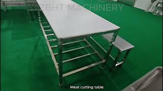 ZBHT MACHINERY heavy duty meat cutting table for slaughterhouse