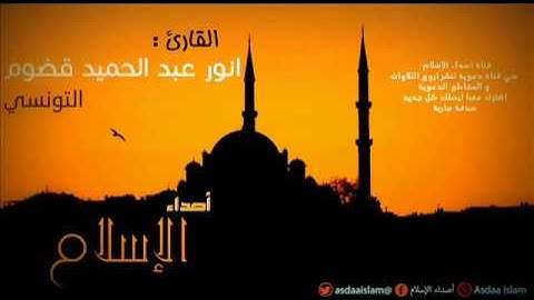 القارئ التونسي انور عبد الحميد قضوم " ما تيسر من سورة يس "
