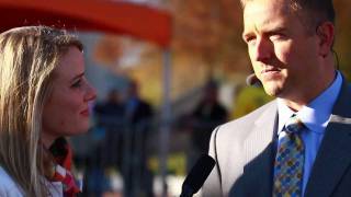 Brittany Lee, Kirk Herbstreit Talk Preparation