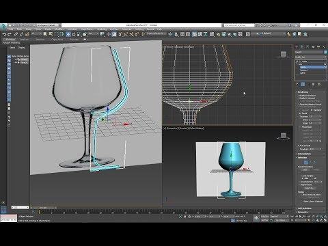 Autodesk 3ds Max object creation: Line and lathe modifier