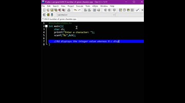 find ASCII number of a given character #clanguage #coding #shorts #viral #viralshorts #shortfeed