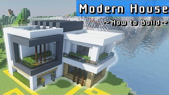 マインクラフト モダンな家の作り方 現代建築のまとめ Minecraft Modern House Tutorial Youtube