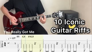 10 Iconic Guitar Riffs + Tabs