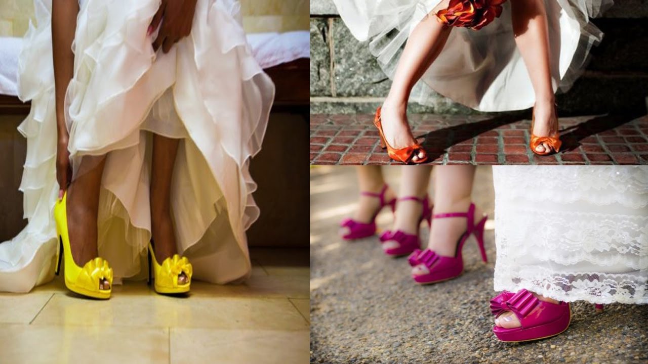 COLORED WEDDING SHOES – MODERN, UNUSUALL, PRACTIC AND CHIC - YouTube