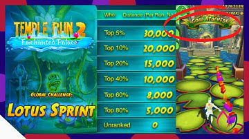 In Temple Run 2 ... I completed the LOTUS SPRINT in a single run.