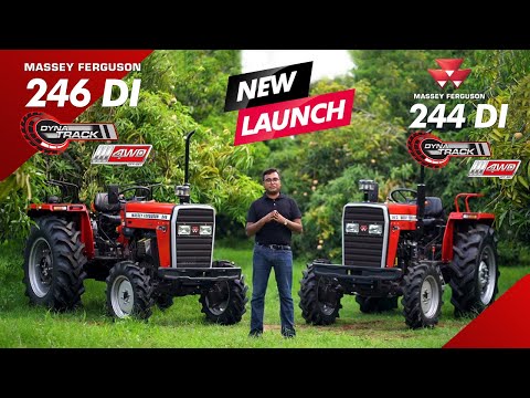 Massey Ferguson 244 + Massey Ferguson 246 DYNATRACK 4WD | Fullständig traktorrecension - Hindi | Ny lansering