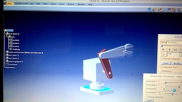 Design and simulation of Robotic arm in CATIA V5
