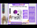 Extra Large Automatic Litter Box Self Cleaning for Multiple Cats, Odor-Free, App-Controlled, Ambient