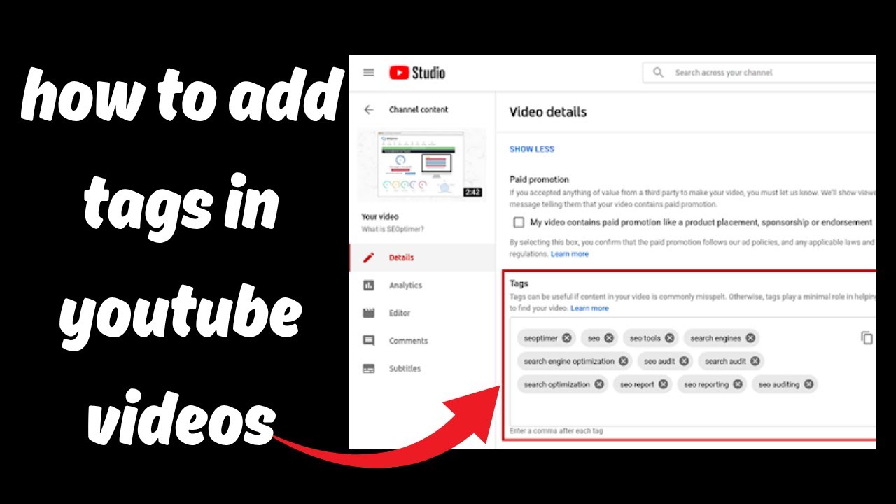 How to Add Tags in YouTube Videos (2025 Step-by-Step Tutorial) - YouTube