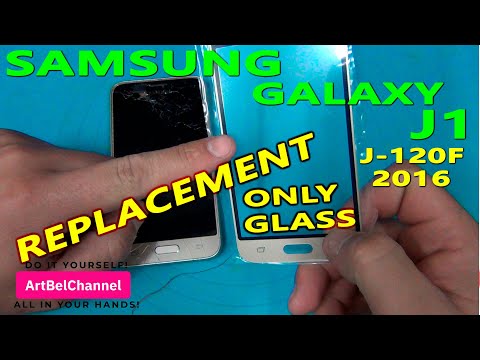 Replacement (reglue) only glass on Samsung J1 2016 (J120F)  (How to) [Do it yourself]
