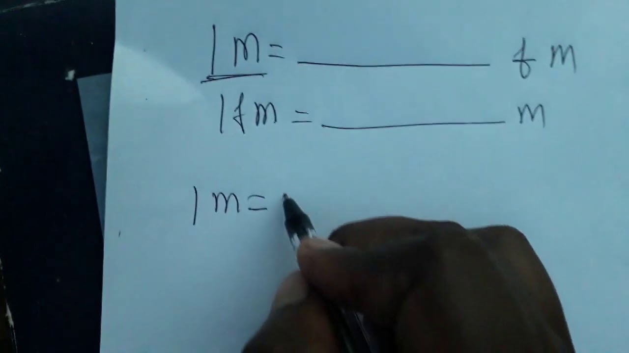 Femto Meter To Meter Meter To Fm Convert YouTube Femto Meter To Meter Meter To Fm Convert YouTube