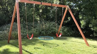 How to Build the Spider Wooden Swing Set! Installation Steps for Making the BEST Wood Swing Set.