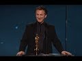 Sean Penn winning Best Actor for "Milk"