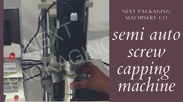 Screw cap sealing machine | cap sealing machine for tin container | semi auto screw capping machine
