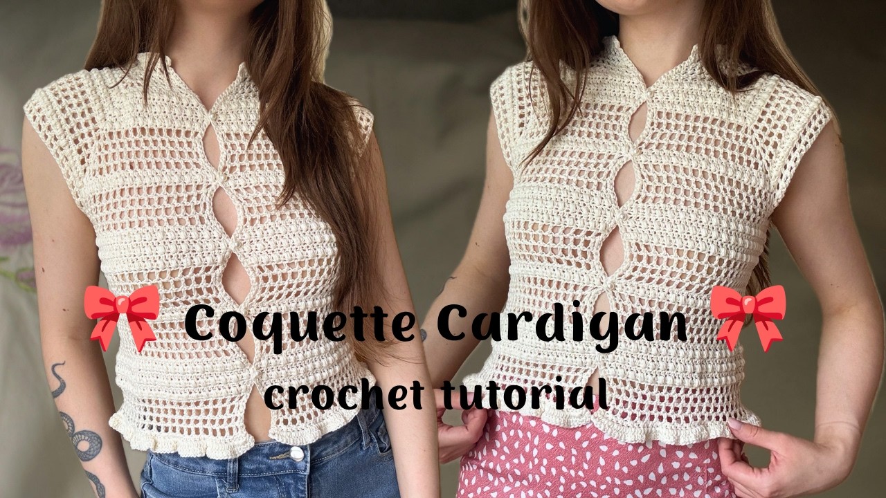 Top-Down Crochet Raglan Cardigan | Easy Tutorial for Beginners