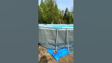 How to Set Up Bestway Above Ground Pool 🏊‍♂️Easy Step-by-Step Guide! #Shorts #PoolSetup #BestwayPool