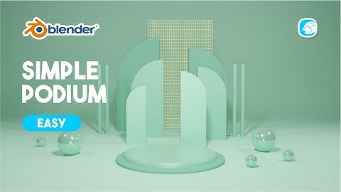 Tutorial create simple podium with blender 3.0 easy