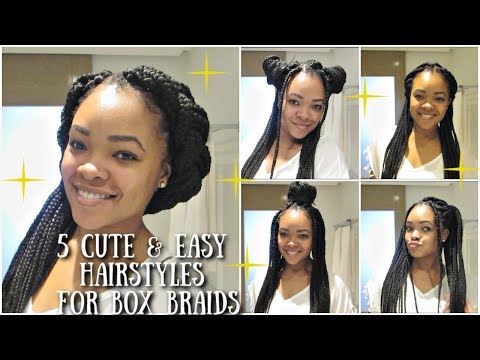 5 Easy Ways To Style Your Boxbraids 2019 Quick Simple