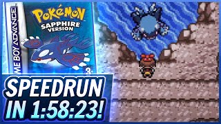 NEW ROUTE PB! Pokemon Sapphire New Route Speedrun in 1:58:23!