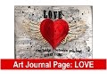 Valentine's Art Journal Page: LOVE