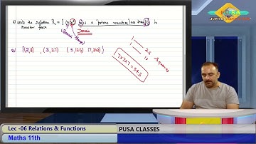 Relations & Functions  Lec-06 by Sameer Kohli sir