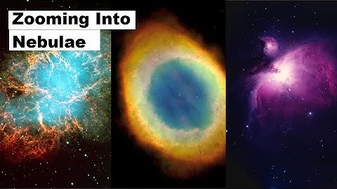 Zooming into Nebulae | Orion Nebula, Helix Nebula, Crab Nebula & Ring Nebula.