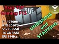 Asus TUF Gaming F15 unboxing and starting