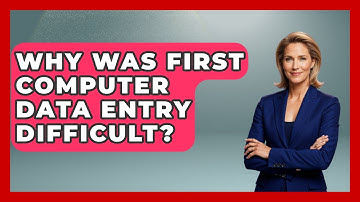 Why Was First Computer Data Entry Difficult? - Firsts of the World