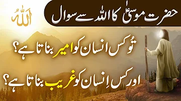 Hazrat Musa ke Allah Se Sawaal|Hazrat Musa Ali Salam ka Waqia|Islamic Moral Stories in Urdu/Hindi