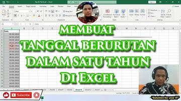 🔴 Cara Membuat Tanggal Berurutan Secara Otomatis di Excel