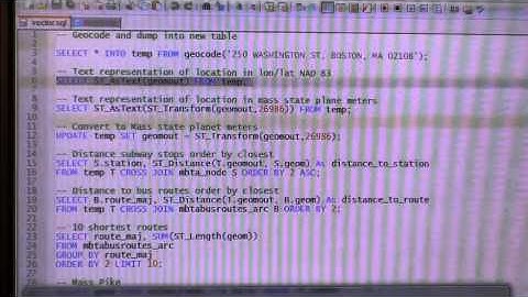 Boston PostgreSQL Group 2013: Introduction to PostGIS Part 2 of 4