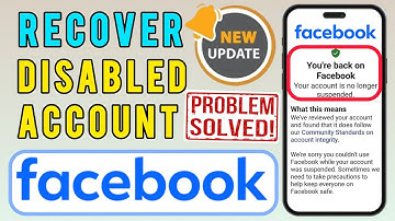 How to Fix Disabled Facebook Account | Your Facebook Has Been Disabled