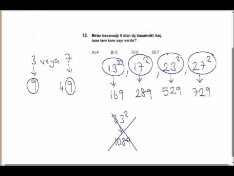 Ortaöğretime Geçiş Sınavı TEOG 1.Aşama Matematik Soru ve Cevapları (2015-2016)
