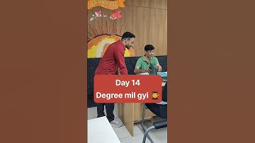 Degree mil gyi... Day 14 #minivlog #dseu #dseu2023 #delhi #college